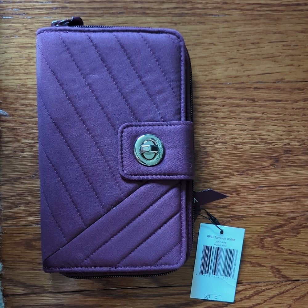Purple Quilted Wallet